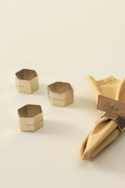 TERRA Servettring Med Placeringskortshållare 4-pack