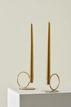 VICKAN METALLIC Antikljus 2-pack - Höjd 35 Cm