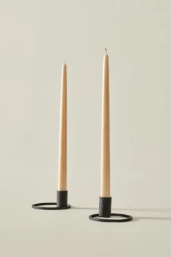 VICKAN METALLIC Antikljus 2-pack - Höjd 35 Cm