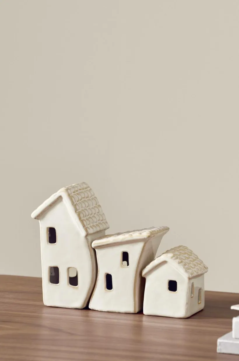 VILLAGE Dekorationshus 3-pack