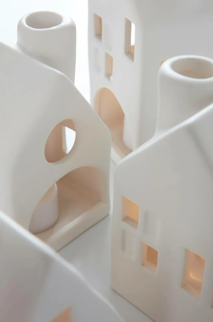 VILLAGE Ljuslykta 4-pack