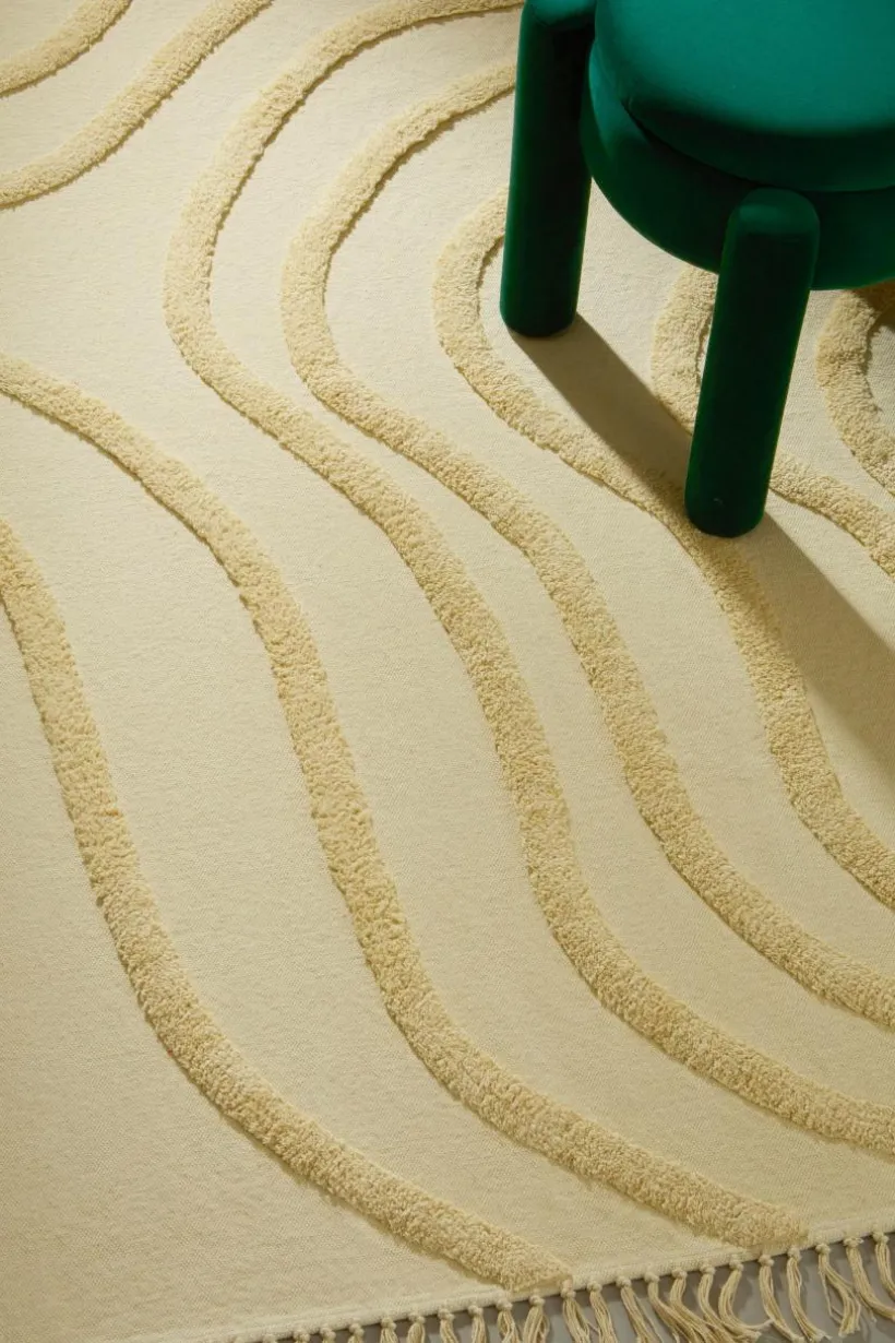 WAVE Bomullsmatta Ekologisk 130x190 Cm