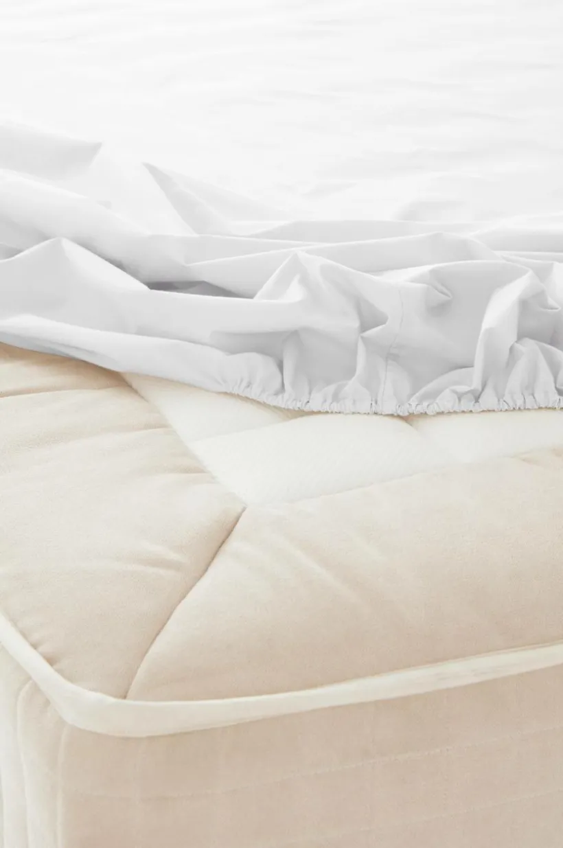 ZACK PERCALE Dra-på-lakan, Hög Madrass - Ekologisk