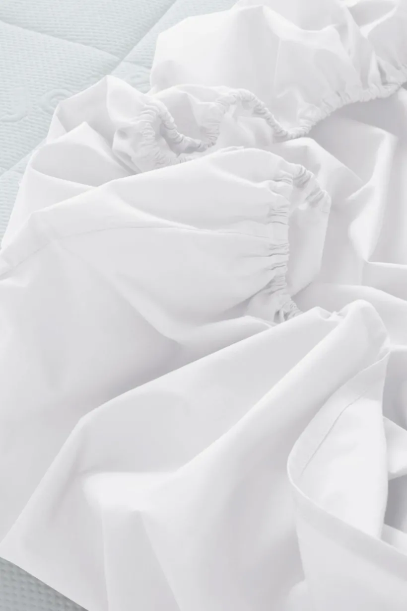 ZACK PERCALE Dra-på-lakan, Hög Madrass - Ekologisk