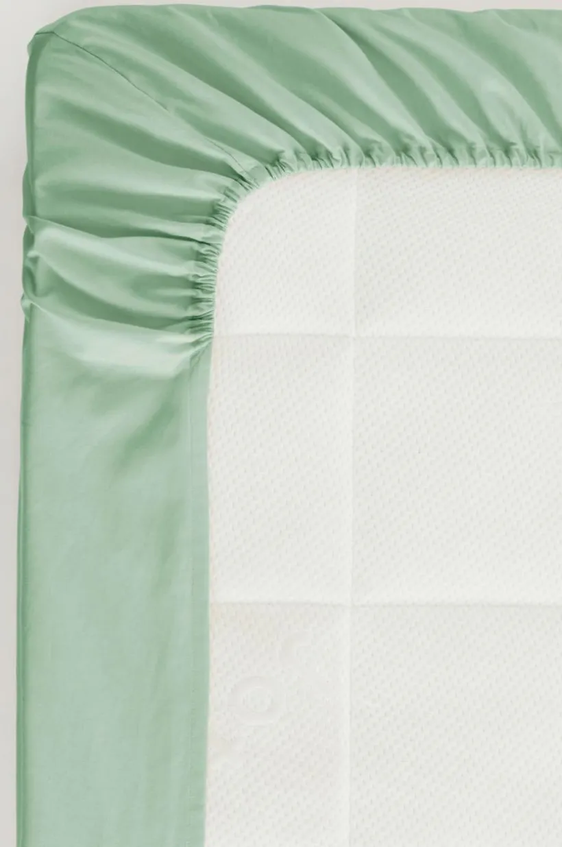 ZACK PERCALE Dra-på-lakan, Hög Madrass - Ekologisk