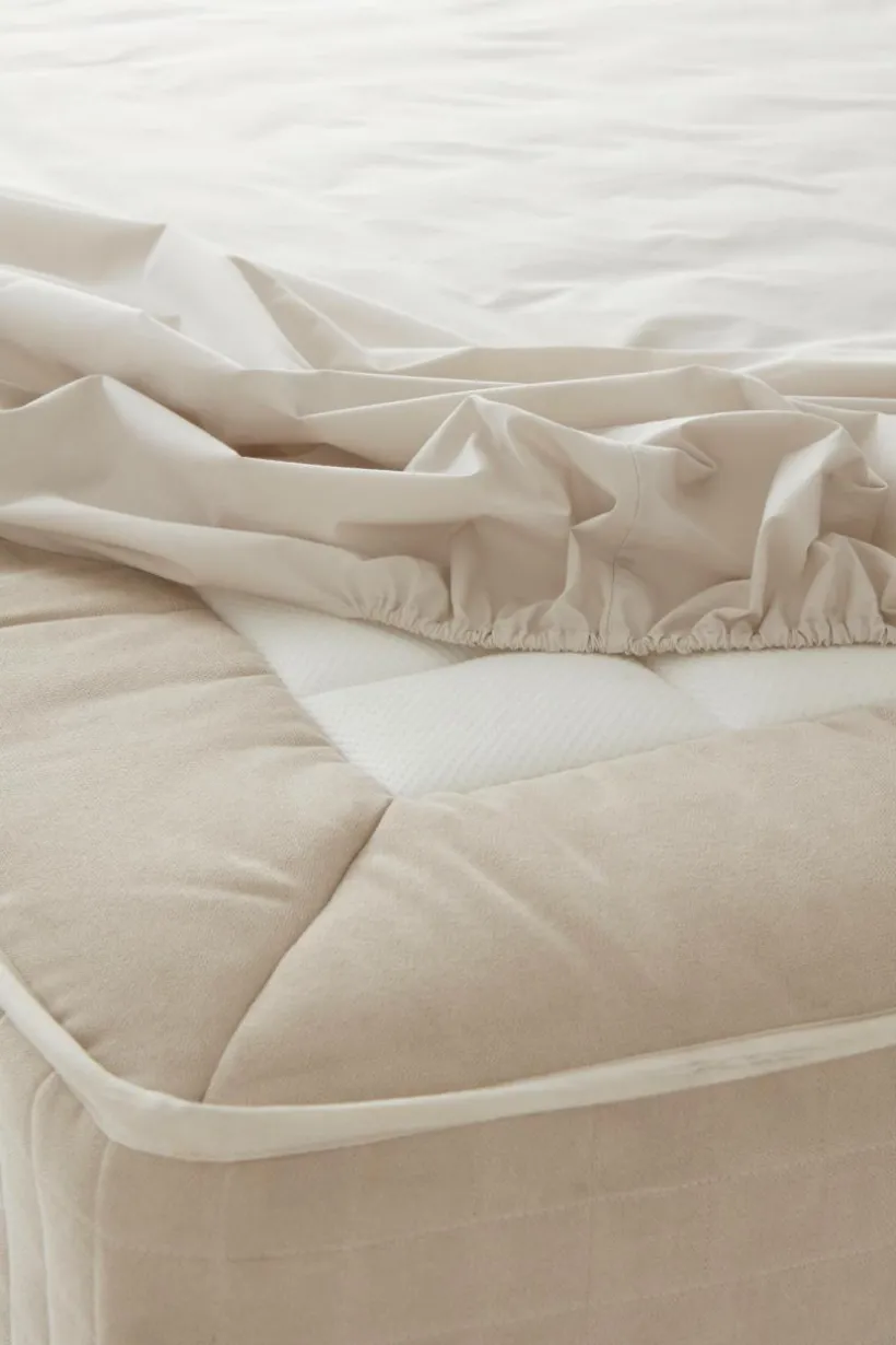 ZACK PERCALE Dra-på-lakan, Hög Madrass - Ekologisk