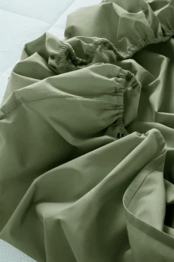 ZACK PERCALE Dra-på-lakan, Hög Madrass - Ekologisk