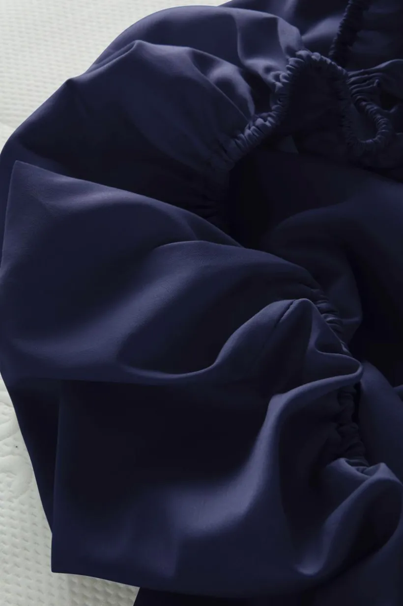 ZACK SATIN Dra-på-lakan - Ekologisk