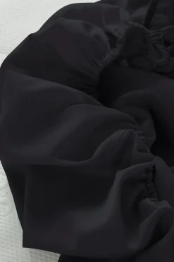 ZACK SATIN Dra-på-lakan, Hög Madrass - Ekologisk