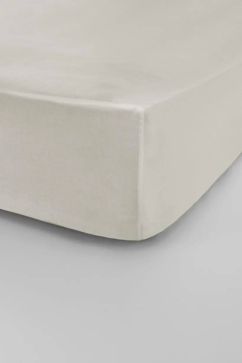 ZACK SATIN Dra-på-lakan, Hög Madrass - Ekologisk