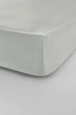 ZACK SATIN Dra-på-lakan, Hög Madrass - Ekologisk