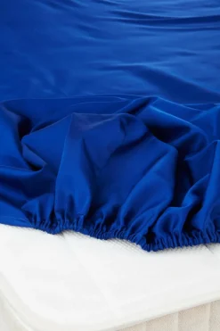 ZACK SATIN Dra-på-lakan, Hög Madrass - Ekologisk